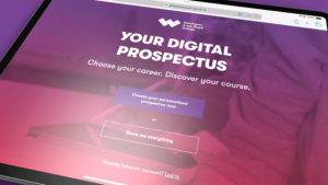 The WVR Digital Prospectus on an iPad